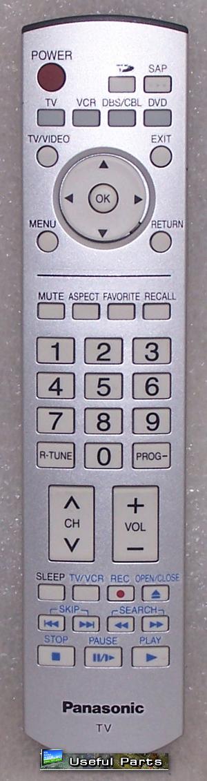 Panasonic EUR7737Z20 Remote for TH-37PX60U TH-42PX60U TV