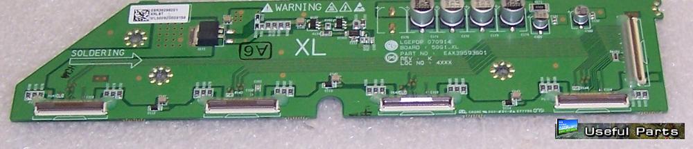 Buffer Board XRLBT EBR38299201 from LG 50PG20 PLASMA TV