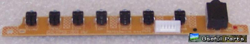 Button Board QAL0759-001 from JVC LT-26X506 LCD TV
