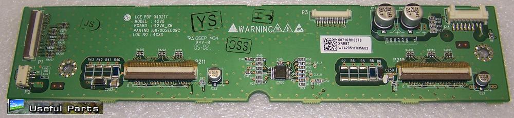 Buffer Board XRLBT 6871QRH037B from LG RU-42PX10 PLASMA TV