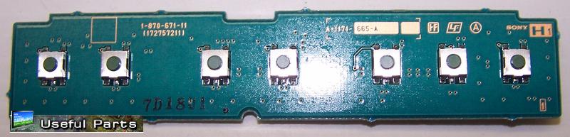 Button Board 1-870-671-112 from SONY KDL-52XBR2 LCD TV