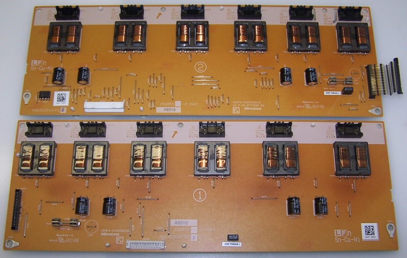 Back Light Inverter 1/2 from LG 52LG60 LCD TV