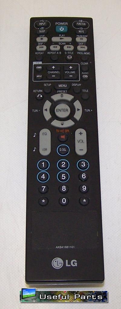 LG AKB41681101 Remote Control for HE903PAW, HE903PAW-AP