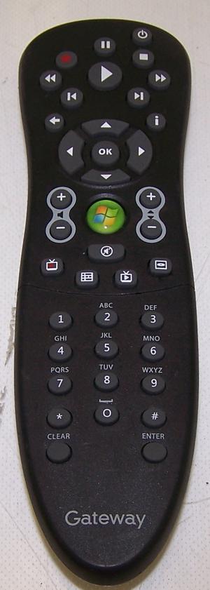 Gateway RC6 ir Remote Control for Desktop Laptop RC1534049/00