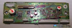 LED Board v28a000310a6 from Toshiba 32LV67U LCD TV