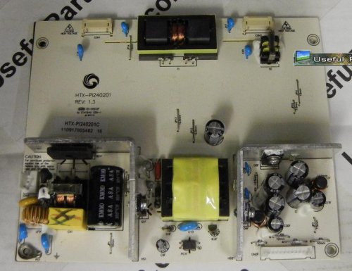 Power Supply Board HTX-PI240201 from Dynex DX-24L200A12 LCD TV