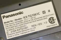 Panasonic KX-TG1061C Cordless Phone Set (3 Handsets)