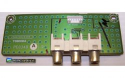 Side A/V Board V28A00040302 from Toshiba 47HL167 LCD TV