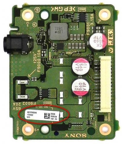 Sony POWER BOARD A-2170-959-A