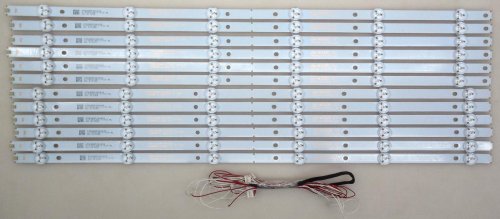 Toshiba K550WDR-HG350 REV:(3)A+3 LED Light Strips (12 Strips)