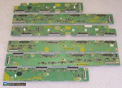 Buffer Board Set C1 through C6  from Panasonic TH-50PX60U PLASMA