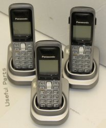 Panasonic KX-TG1061C Cordless Phone Set (3 Handsets)