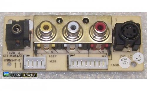 Side AV Input 31381036142.1 from Magnavox 26MF605W/17 LCD TV