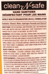 Clean N Safe Hand Sanitizer - Refill 2L