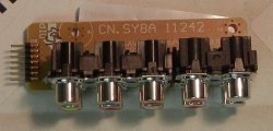 Side A/V Board CN.SY8A 11242 from Westinghouse VR-4625 LCD TV