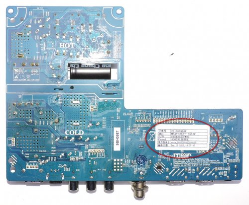 Insignia Main Board/Power Supply 515Y3553FM02