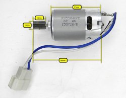 Ride-On DC 6V RS55040FE 150726/D Motor & Gearbox