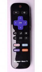 Sharp Roku Remote Control LC-RCRUDCA-20