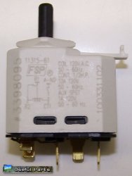 Push To Start Switch 3398095 from Whirlpool WED5300VW0 Washer
