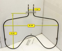 Whirlpool Maytag Roper Oven Range Stove Bake Element -Support #1
