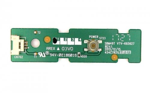 Toshiba Power Button Board VTV-K65627 For 43L420U Rev.I