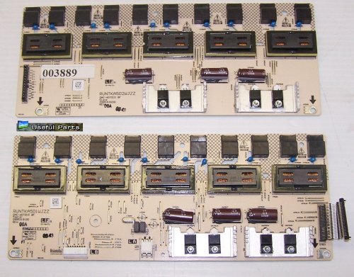 Back Light Inverter Set from Sharp LC-46D85U LCD TV