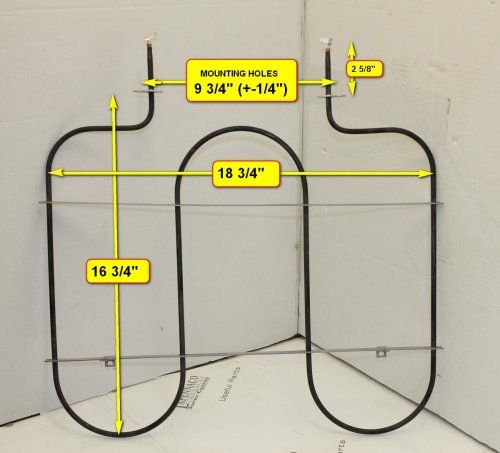 Whirlpool W10308476 Oven Range Broil Element
