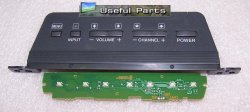 Key Controller Board & Buttons BQK970002A From Sony KDL-26M4000