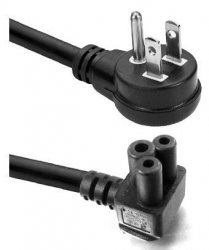 LG 5ft 3-prong AC Power Cord - Right Angle Plug