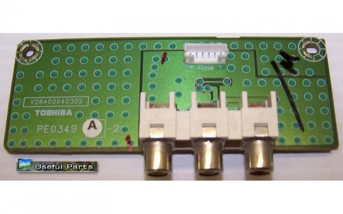 Side A/V Board V28A00040302 from Toshiba 47HL167 LCD TV