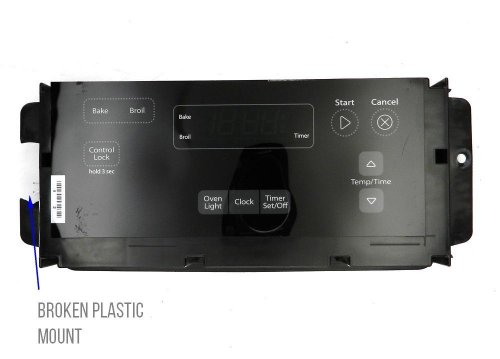 Scheda Di Controllo Forno Whirlpool W11122555 / W10887901, Nera, Usata
