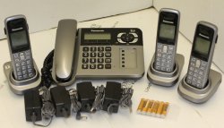 Panasonic KX-TG1061C Cordless Phone Set (3 Handsets)
