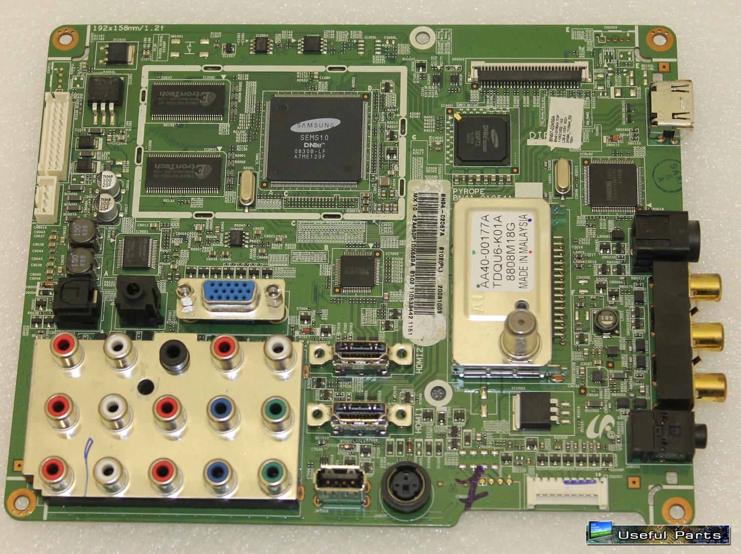 Samsung Main Board BN9402067A For PN42A450 Plasma TV [006310]