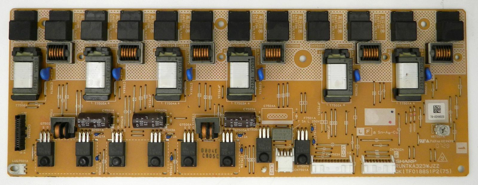 Carte Inverter Pour Rétroéclairage Sharp – Modèle RDENC2590TPZZ (DAC-24T079BF), Occasion