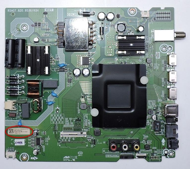 Hisense Main Board/Power Supply 277917/b [014356]